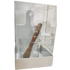 Kit Caipirinha com Copo de Vidro para Sublimação e caixa 12x12x18 corpo pet