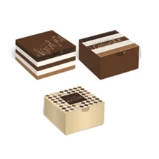 Caixa Divertida para 04 Doces Tons Chocolate Sortido C/10 Cromus - CAIXAS DIVERTIDAS