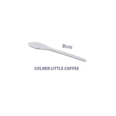 Colher Litle Coffee Cristal C/100 (Prafesta) - TALHERES DE PLÁSTICO