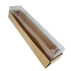 Caixa para 10 Macaron 21x4,5x4,5 KRAFT Corpo PVC com 10 - RETANGULAR