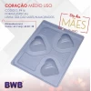 Forma BWB Coracao Medio Liso Ref.9416 Silicone