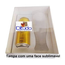 Caixa para Latão e Tulipa 24x18,5x9 Tampa Sublimável Com 10 - CAIXAS DE CANECAS CONJUNTO
