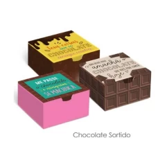 Caixa Divertida para 04 Doces Chocolate Sortida C/10 Cromus - CAIXAS DIVERTIDAS