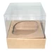 Caixa para Mini Cup Cake 6x6x6 KRAFT Corpo PVC Com 10 - 01 MINI