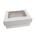 Caixa para Lembrancinha 11x8x4,5 BRANCO Visor acetato Com 10 - RETANGULAR