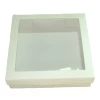 Caixa para Lembrancinhas BRANCO Visor PVC 15,5x15,5x4 Com 10